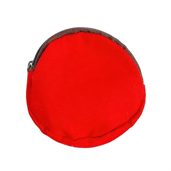 Canvas Round Coin Pouch