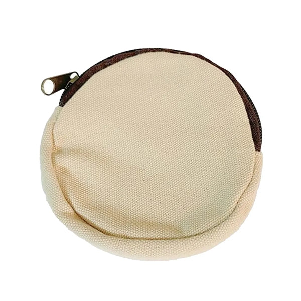 Canvas Round Coin Pouch