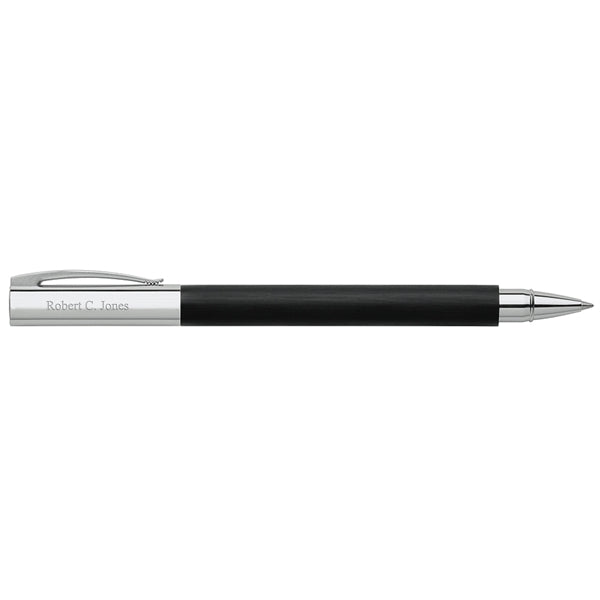 Ambition Black Resin Rollerball Pen
