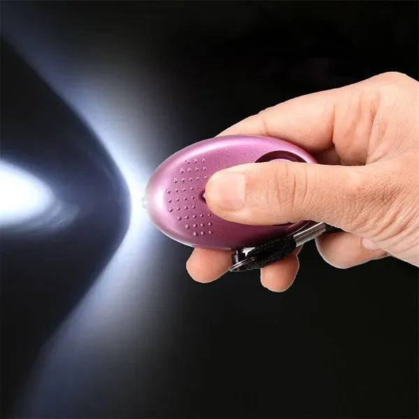 Portable Safe Sound Personal Alarm Keychain Flashlights