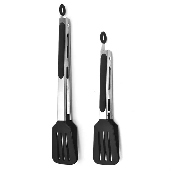 Silicone Kitchen Cooking Spatula Tongs for Baking Grilling