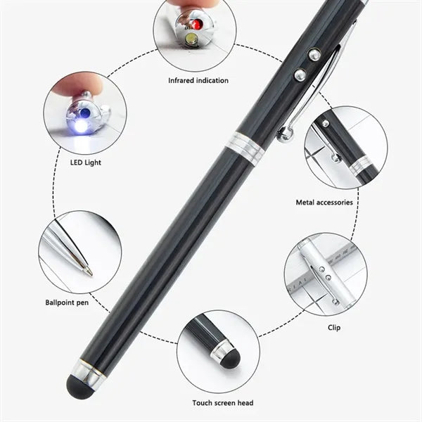 4-in-1 Universal Touch Screen Stylus Ballpoint Pen