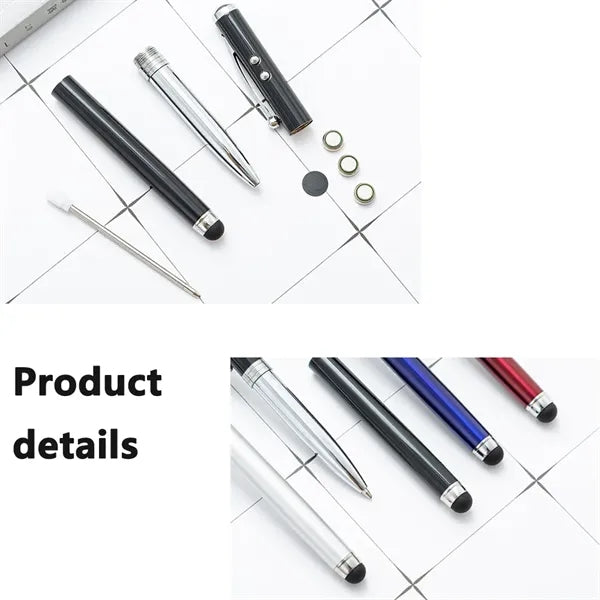 4-in-1 Universal Touch Screen Stylus Ballpoint Pen