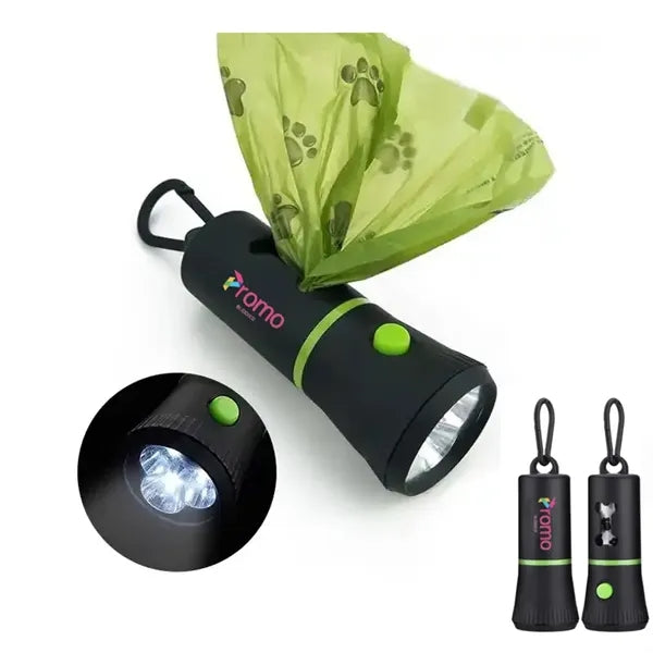 Flashlight Dog Poop Bag Dispenser