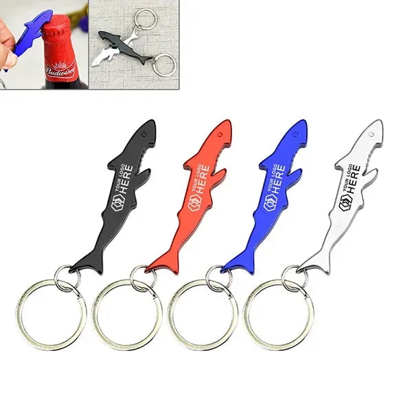 Aluminum Shark Shape Keychains