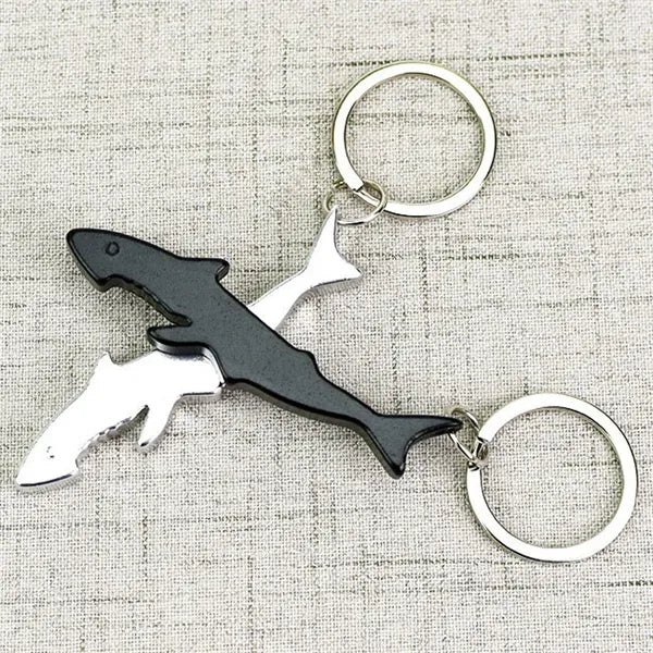Aluminum Shark Shape Keychains