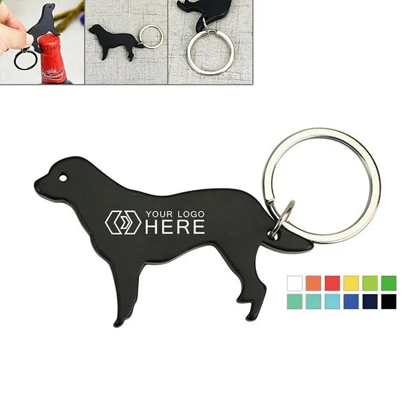 Dog Shape Bottle Opener Keychains