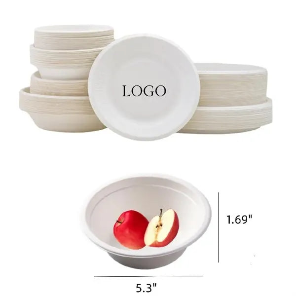 12 Oz Disposable Compostable Paper Bowl Eco-friendly Bagasse