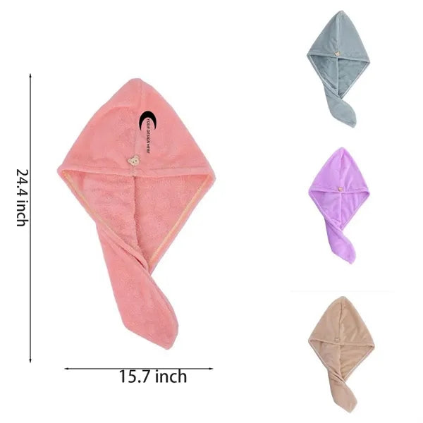 Quick Dry Turban Microfiber Hair Hat Cap Towel