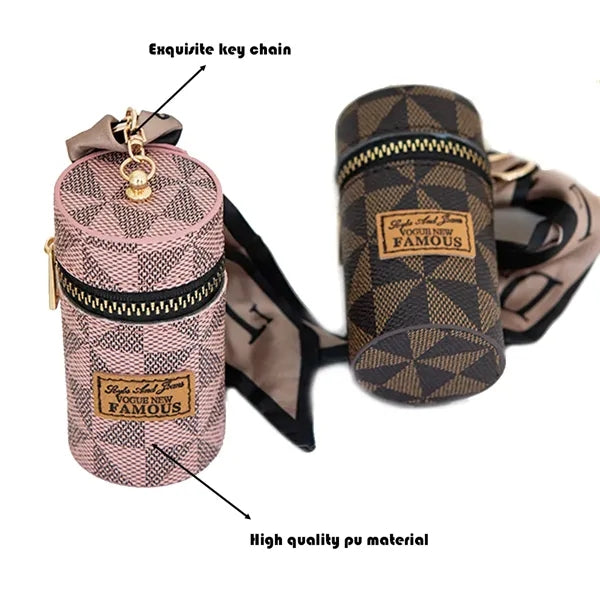 Luxury Leather Lipstick Bag Charm
