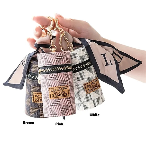 Luxury Leather Lipstick Bag Charm