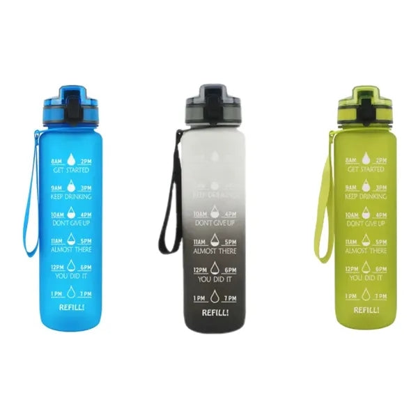 Frosted Fitness Sports Water Bottle, 32 oz.