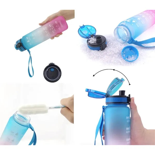 Frosted Fitness Sports Water Bottle, 32 oz.