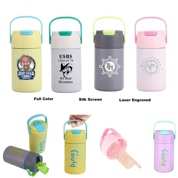 20 oz Stainless Steel Travel Mug With Handle Tea Strainer
