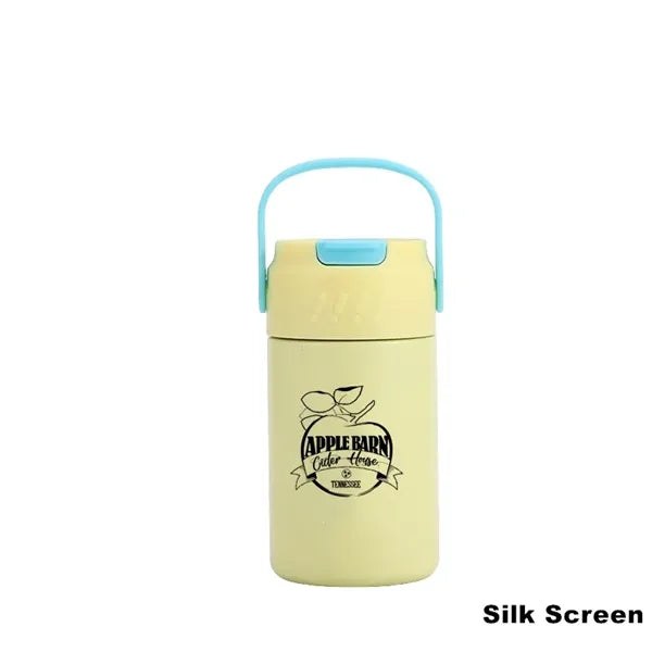 20 oz Stainless Steel Travel Mug With Handle Tea Strainer
