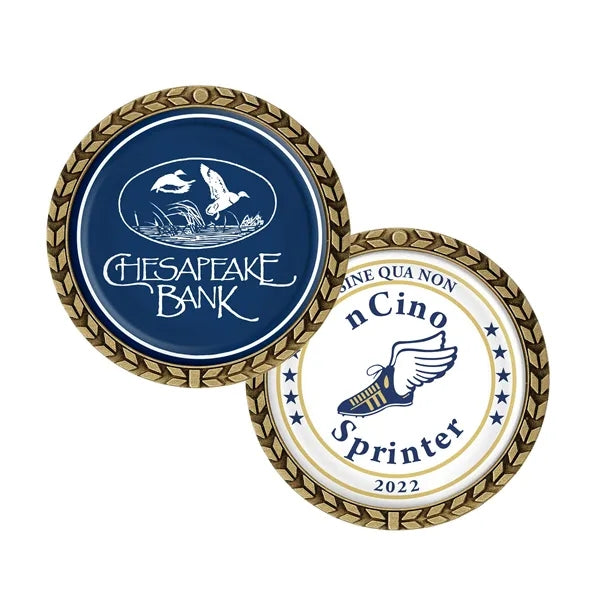 Speed Challenge Coin with Full Color Imprint
