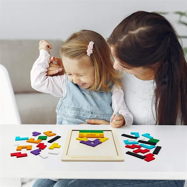 Wooden Tetris Puzzle