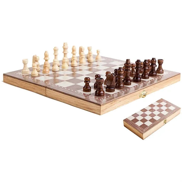 3 In 1 Wooden Chess Set