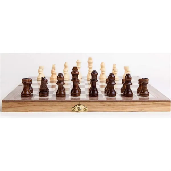 3 In 1 Wooden Chess Set