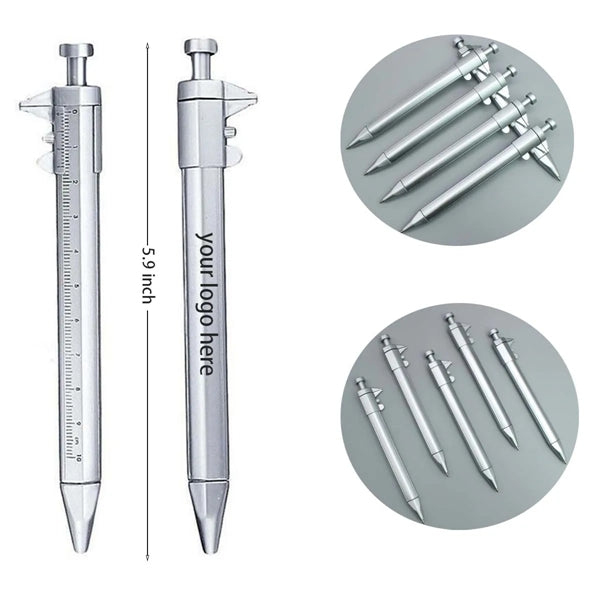 Multifunction Plastic Ballpoint Pen With Vernier Caliper