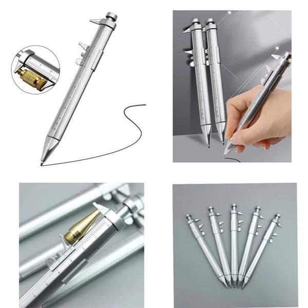 Multifunction Plastic Ballpoint Pen With Vernier Caliper
