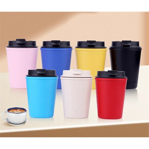 12oz Double Wall Insulated Plastic Coffee Mugs
