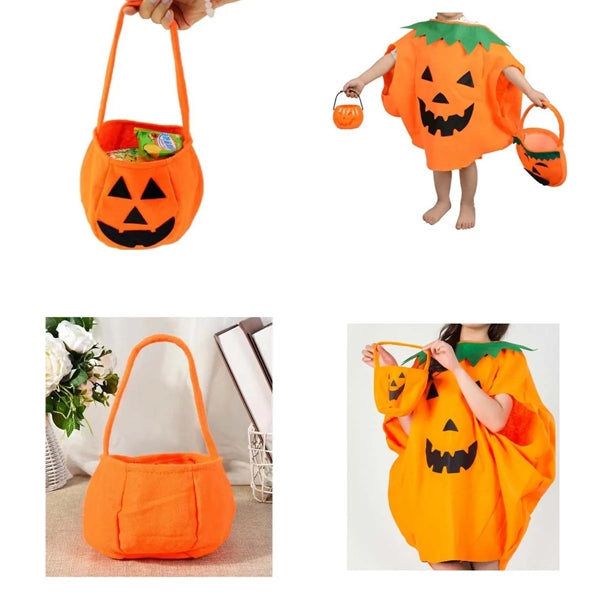 Halloween Pumpkin Candy Tote Bag for Kids