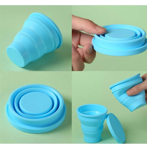 6oz Collapsible Silicone Outdoor Sports Water Cup