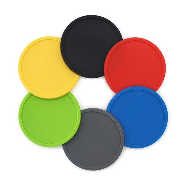Anti-Slip Soft Silicone Drink Coasters