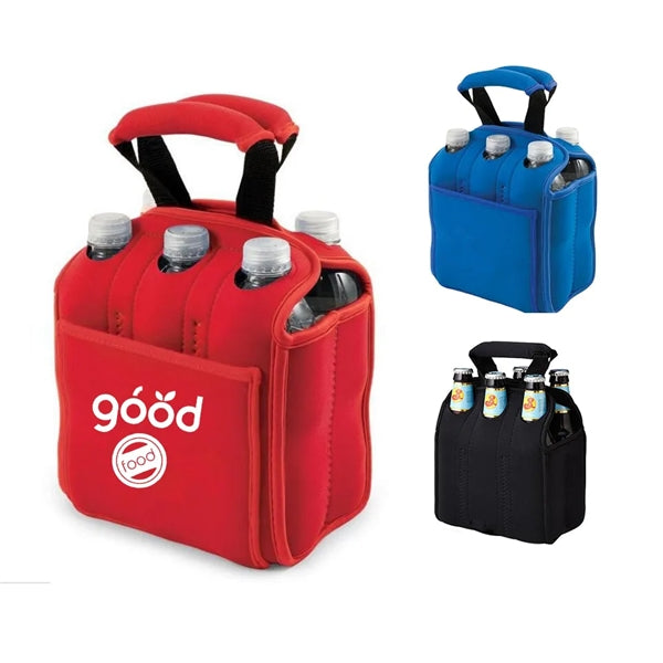 6 Pack Bottle Can Carrier Tote