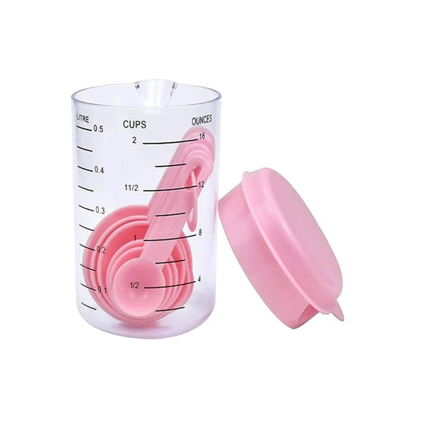 Environmentally Friendly Plastic Measuring Cup and Spoon