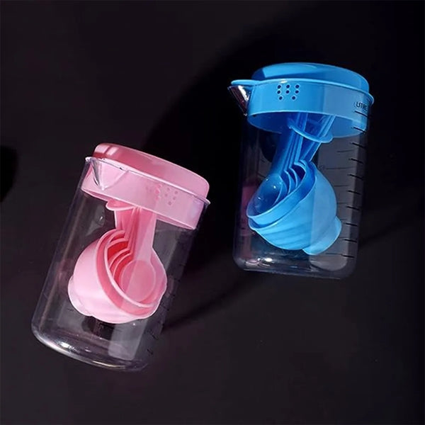 Environmentally Friendly Plastic Measuring Cup and Spoon