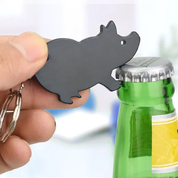 Pig Shape Bottle Opener Keychains