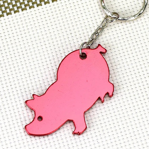 Pig Shape Bottle Opener Keychains