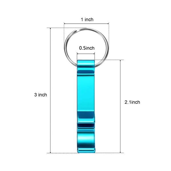 Creative Aluminum Alloy Bottle Opener Keychain