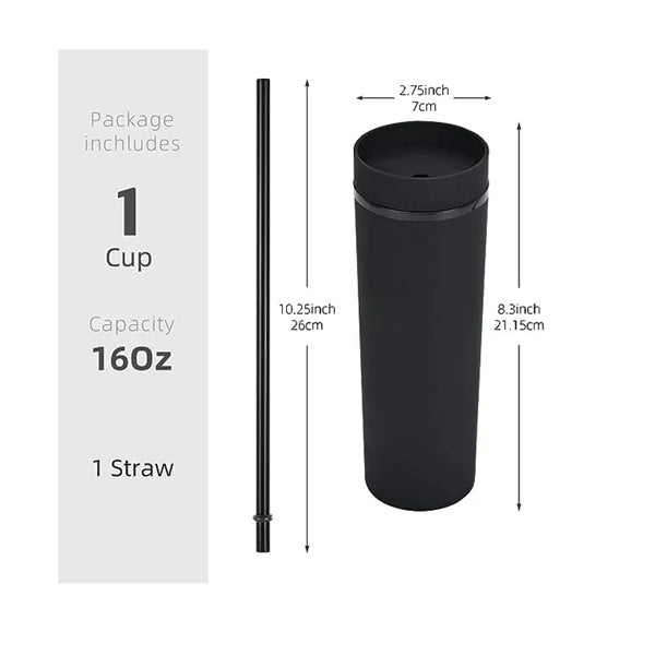 16 Oz. Double-Walled Plastic Cup
