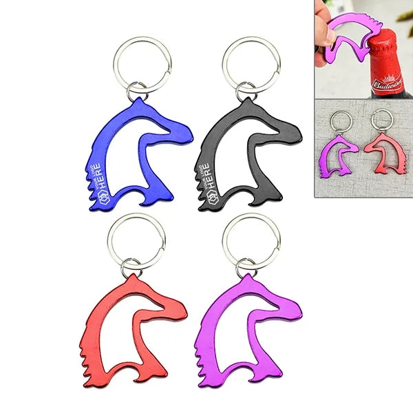 Horse Head Key Chain With Bottle Opener