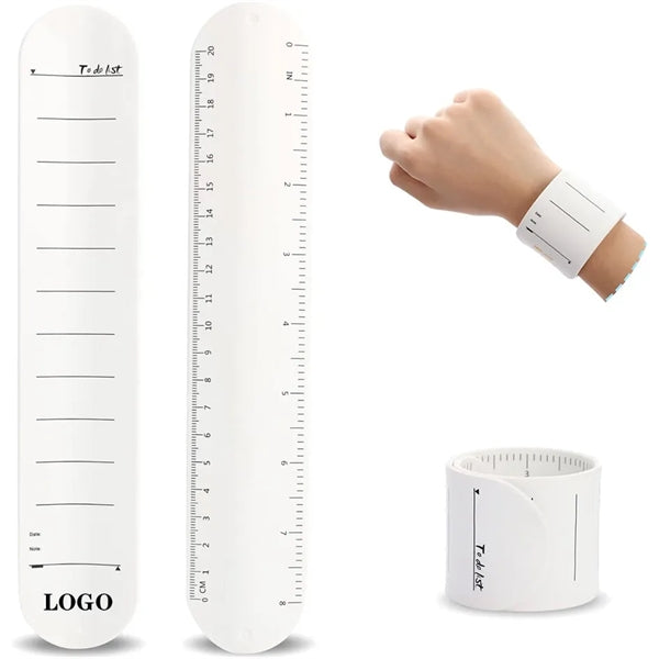 Silicone Memo Wristband Ruler