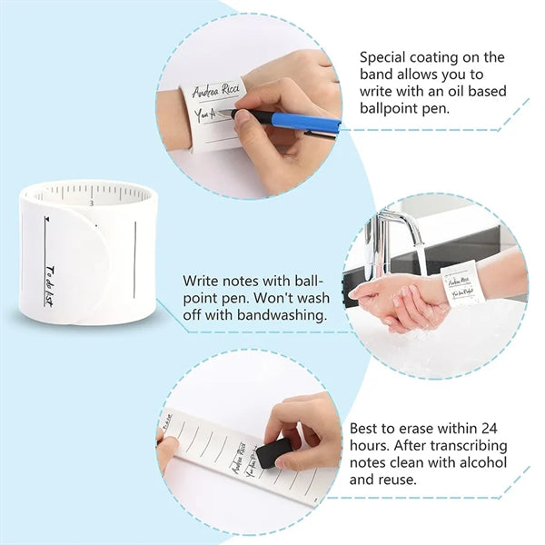 Silicone Memo Wristband Ruler