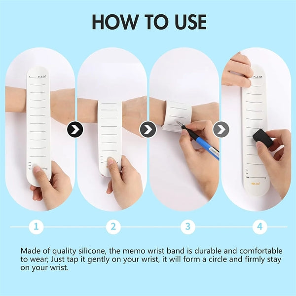 Silicone Memo Wristband Ruler