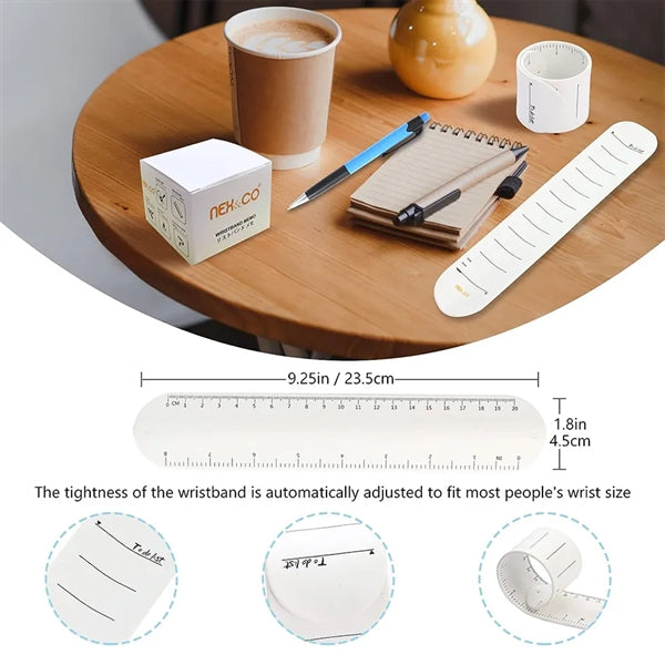 Silicone Memo Wristband Ruler