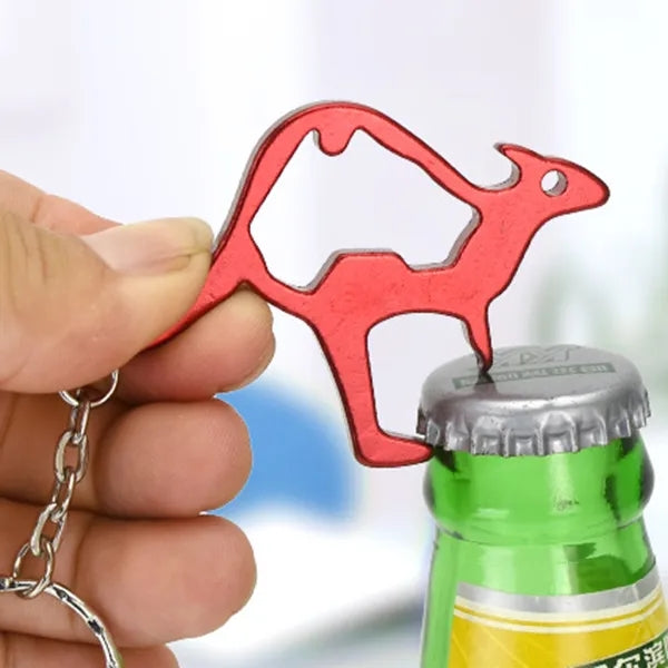 Kangaroo Shape Bottle Opener Keychains
