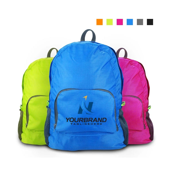 Polyester Backpack Folding Waterproof Camping Hiking Bag