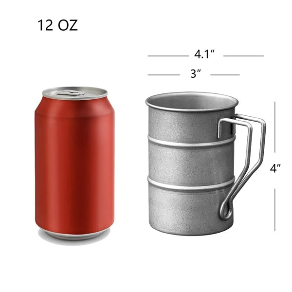 12 OZ Vintage Stainless Steel Beer Mug