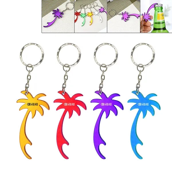 Logo Palm Tree Bottle Opener Key Rings