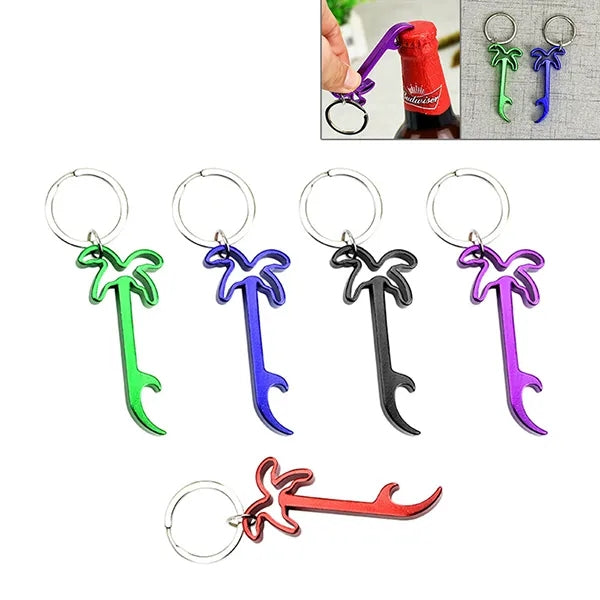 Palm Tree Bottle Opener Key Rings