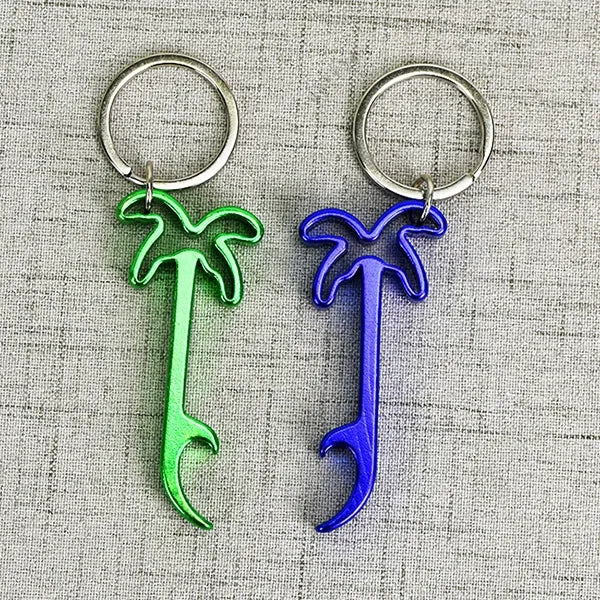 Palm Tree Bottle Opener Key Rings