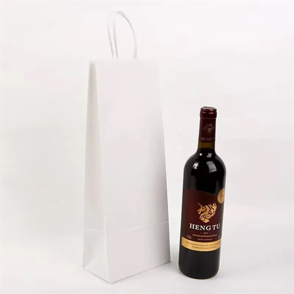 Kraft Paper Wine Tote Gift Bag