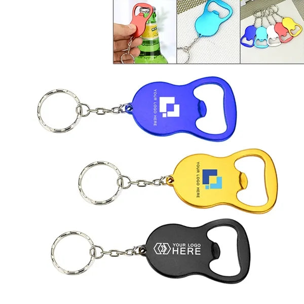Round Bottle Opener Keychains