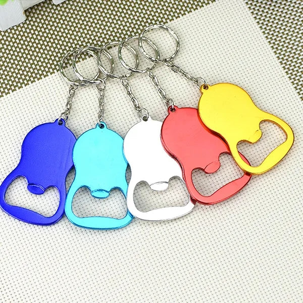 Round Bottle Opener Keychains